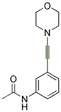 N-[3-(2-MORPHOLINOETHYNYL)PHENYL]ACTEAMIDE Struktur