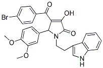 1-(2-(1H-INDOL-3-YL)ETHYL)-4-(4-BROMOBENZOYL)-5-(3,4-DIMETHOXYPHENYL)-3-HYDROXY-1H-PYRROL-2(5H)-ONE Struktur