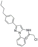 N-[3-(4-BUTYLPHENYL)-1-PHENYL-1H-PYRAZOL-5-YL]-2-CHLOROACETAMIDE Struktur