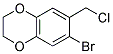 6-BROMO-7-(CHLOROMETHYL)-2,3-DIHYDRO-1,4-BENZODIOXINE Struktur