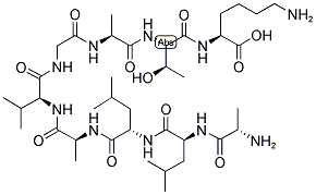 ALA-LEU-LEU-ALA-VAL-GLY-ALA-THR-LYS Struktur