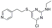 [4-CHLORO-6-(2-PYRIDIN-4-YL-ETHYLSULFANYL)-PYRIMIDIN-2-YL]-ETHYL-AMINE Struktur