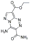 ETHYL 4-AMINO-3-(AMINOCARBONYL)PYRAZOLO[5,1-C][1,2,4]TRIAZINE-8-CARBOXYLATE Struktur