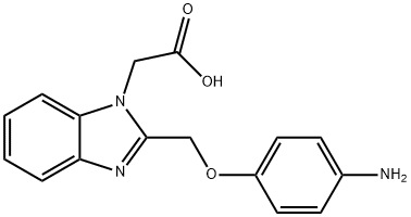 [2-(4-AMINO-PHENOXYMETHYL)-BENZOIMIDAZOL-1-YL]-ACETIC ACID Struktur