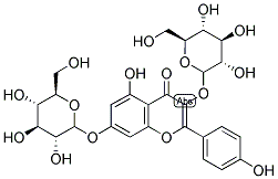 KAEMPFEROL-3,7-DI-O-GLUCOSIDE Struktur