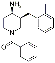 CIS-1-BENZOYL-3-(2-METHYLBENZYL)PIPERIDIN-4-AMINE Struktur