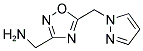 ([5-(1H-PYRAZOL-1-YLMETHYL)-1,2,4-OXADIAZOL-3-YL]METHYL)AMINE Struktur