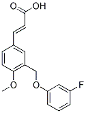 (2E)-3-(3-[(3-FLUOROPHENOXY)METHYL]-4-METHOXYPHENYL)-2-PROPENOIC ACID Struktur