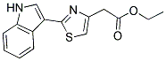 [2-(1H-INDOL-3-YL)-THIAZOL-4-YL]-ACETIC ACID ETHYL ESTER Struktur