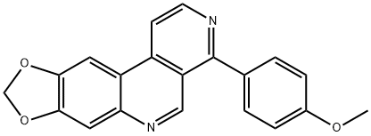 4-(4-METHOXYPHENYL)[1,3]BENZODIOXOLO[5,6-C][2,7]NAPHTHYRIDINE Struktur