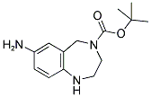 7-AMINO-1,2,3,5-TETRAHYDRO-BENZO[E][1,4]DIAZEPINE-4-CARBOXYLIC ACID TERT-BUTYL ESTER Struktur