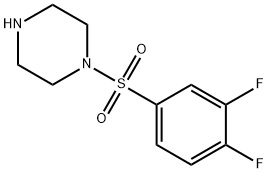 1-(3,4-DIFLUORO-BENZENESULFONYL)-PIPERAZINE Struktur