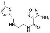 4-AMINO-N-(2-(((5-METHYLTHIEN-2-YL)METHYL)AMINO)ETHYL)-1,2,5-OXADIAZOLE-3-CARBOXAMIDE Struktur