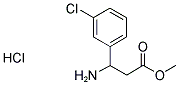 3-AMINO-3-(3-CHLORO-PHENYL)-PROPIONIC ACID METHYL ESTER HYDROCHLORIDE Struktur