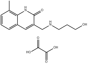 3-[(3-HYDROXY-PROPYLAMINO)-METHYL]-8-METHYL-1H-QUINOLIN-2-ONE OXALATE Struktur