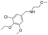 N-(3-CHLORO-4-ETHOXY-5-METHOXYBENZYL)-2-METHOXYETHANAMINE Struktur