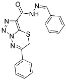 6-PHENYL-N'-[(1Z)-PHENYLMETHYLENE]-5H-[1,2,3]TRIAZOLO[5,1-B][1,3,4]THIADIAZINE-3-CARBOHYDRAZIDE Struktur