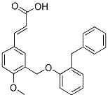 (2E)-3-(3-[(2-BENZYLPHENOXY)METHYL]-4-METHOXYPHENYL)-2-PROPENOIC ACID Struktur