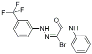 (1E)-2-ANILINO-2-OXO-N-[3-(TRIFLUOROMETHYL)PHENYL]ETHANEHYDRAZONOYL BROMIDE Struktur