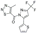 4-METHYL-5-{[5-THIEN-2-YL-3-(TRIFLUOROMETHYL)-1H-PYRAZOL-1-YL]CARBONYL}-1,2,3-THIADIAZOLE Struktur