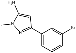 5-(3-BROMO-PHENYL)-2-METHYL-2H-PYRAZOL-3-YLAMINE Struktur