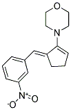 4-[5-(3-NITRO-BENZYLIDENE)-CYCLOPENT-1-ENYL]-MORPHOLINE Struktur