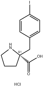 (R)-ALPHA-(4-IODO-BENZYL)-PROLINE-HCL Struktur