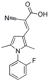 (2E)-2-CYANO-3-[1-(2-FLUOROPHENYL)-2,5-DIMETHYL-1H-PYRROL-3-YL]ACRYLIC ACID Struktur