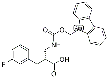 (R)-2-[(9H-FLUOREN-9-YLMETHOXYCARBONYLAMINO)-METHYL]-3-(3-FLUORO-PHENYL)-PROPIONIC ACID Struktur