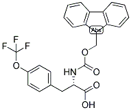 (S)-2-(9H-FLUOREN-9-YLMETHOXYCARBONYLAMINO)-3-(4-TRIFLUOROMETHOXY-PHENYL)-PROPIONIC ACID Struktur