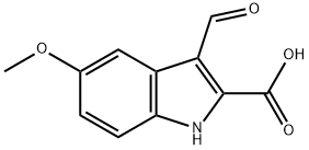 3-FORMYL-5-METHOXY-1H-INDOLE-2-CARBOXYLIC ACID Struktur