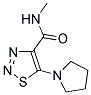 N-METHYL-5-PYRROLIDIN-1-YL-1,2,3-THIADIAZOLE-4-CARBOXAMIDE Struktur