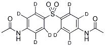 4,4'-DI-N-ACETYLAMINO-DIPHENYLSULFONE-D8 Struktur