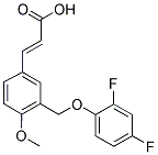 (2E)-3-(3-[(2,4-DIFLUOROPHENOXY)METHYL]-4-METHOXYPHENYL)-2-PROPENOIC ACID Struktur