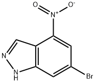 6-BROMO-4-NITRO-1H-INDAZOLE Struktur