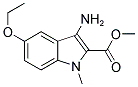 3-AMINO-5-ETHOXY-1-METHYL-1H-INDOLE-2-CARBOXYLIC ACID METHYL ESTER Struktur