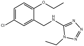 N-(5-CHLORO-2-ETHOXYBENZYL)-1-ETHYL-1H-TETRAZOL-5-AMINE Struktur