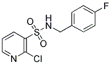 2-CHLORO-PYRIDINE-3-SULFONIC ACID 4-FLUORO-BENZYLAMIDE Struktur