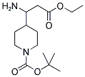 4-(1-AMINO-2-ETHOXYCARBONYL-ETHYL)-PIPERIDINE-1-CARBOXYLIC ACID TERT-BUTYL ESTER Struktur