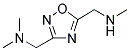 ((3-[(DIMETHYLAMINO)METHYL]-1,2,4-OXADIAZOL-5-YL)METHYL)METHYLAMINE Struktur