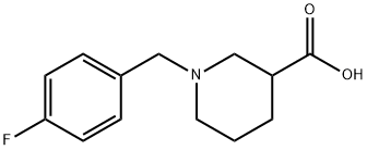 1-(4-FLUORO-BENZYL)-PIPERIDINE-3-CARBOXYLIC ACID HYDROCHLORIDE Struktur