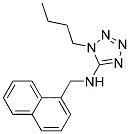 1-BUTYL-N-(1-NAPHTHYLMETHYL)-1H-TETRAZOL-5-AMINE Struktur