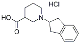 1-(2,3-DIHYDRO-1H-INDEN-2-YL)PIPERIDINE-3-CARBOXYLIC ACID HYDROCHLORIDE Struktur