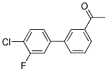 1-(4'-CHLORO-3'-FLUORO[1,1'-BIPHENYL]-3-YL)ETHANONE Struktur