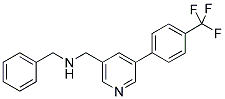 3-BENZYLAMINOMETHYL-5-(4-TRIFLUOROMETHYLPHENYL)PYRIDINE Struktur