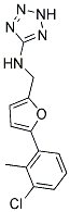 N-((5-(3-CHLORO-2-METHYLPHENYL)-2-FURYL)METHYL)-2H-TETRAZOL-5-AMINE Struktur