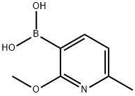 2-METHOXY-6-METHYLPYRIDINE-3-BORONIC ACID Struktur