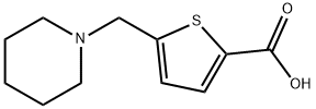 5-(PIPERIDIN-1-YLMETHYL)THIOPHENE-2-CARBOXYLIC ACID Struktur