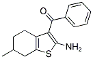 (2-AMINO-6-METHYL-4,5,6,7-TETRAHYDRO-1-BENZOTHIEN-3-YL)(PHENYL)METHANONE Struktur