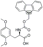 (R)-3-(2,5-DIMETHOXY-PHENYL)-2-(9H-FLUOREN-9-YLMETHOXYCARBONYLAMINO)-PROPIONIC ACID Struktur